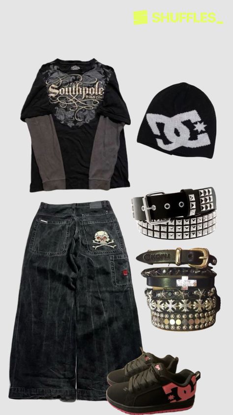 Created by iblamezion on Shuffles How To Style Dc Shoes, Emo Outfits Masc, Emo Boy Clothes, Midwest Emo Style, Dc Shoes Outfit, Midwest Emo Outfits, Emo Outfits Men, Dc Outfits, Outfit Emo