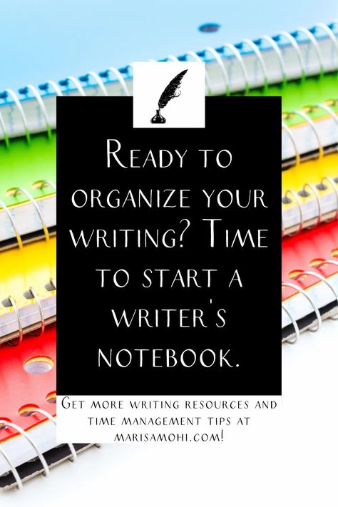 Organize Writing Ideas, Organizing Writing Ideas, Writers Notebook Set Up, Writers Binder, Writing Organization Ideas, Writing Notebook Ideas, Writers Notebook Ideas, Author Notebook, Writer Notebook