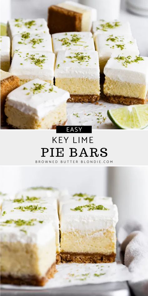 Key Lime Recipes, Key Lime Desserts, Key Lime Pie Bars, Key Lime Pie Easy, Lime Desserts, Dessert Oreo, Lime Recipes, Summer Baking, Slow Cooker Desserts