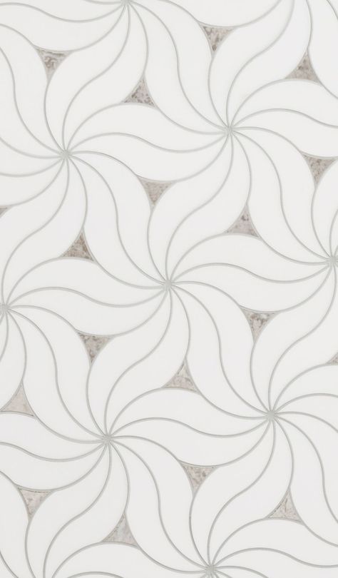 Delicate flower swirl stone mosaic tile from the Metropole collection by Mosaique Surface. Marble Pattern Design, Kitchen Mosaic, European Tiles, Mosaic Bathroom Tile, Kitchen Studio, Wardrobe Door Designs, Mosaic Floor Tile, Dream Bath, Stone Mosaic Tile