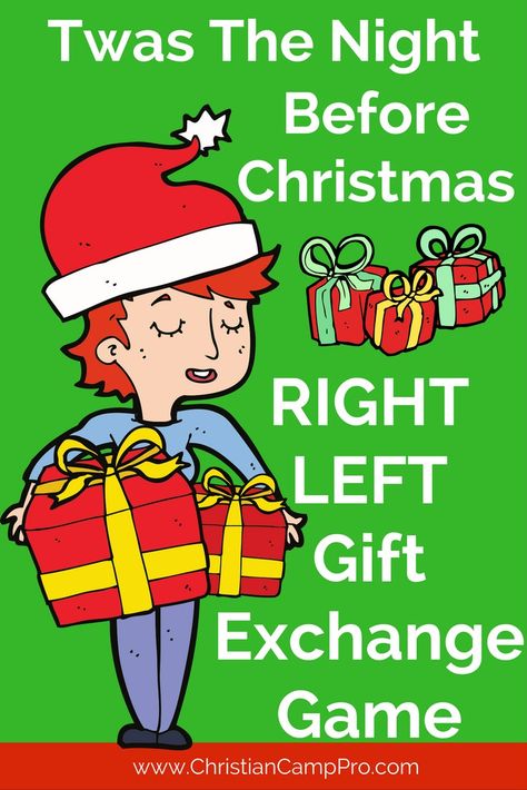 Are you looking for a fun an exciting way to have a Christmas gift exchange? Try playing the "Twas The Night Before Christmas Gift Exchange Game!" Kids Gift Exchange, Deco Gamer, Gift Exchange Game, Home Party Games, Christmas Gift Exchange Games, Christmas Gift Games, Xmas Games, Gift Exchange Games, Fun Christmas Party Games