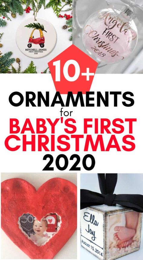 Baby's First Christmas Ornament top picks for 2019! Here are the best Christmas tree ornaments to start your holiday tradition with a new baby. From Hallmark Christmas ornaments to DIY handprint Christmas ornaments, this list has them all! Handprint Christmas Ornaments, Best Christmas Tree, Baby's 1st Christmas Ornament, Handprint Christmas, Christmas Eve Traditions, Baby Christmas Ornaments, Baby's First Christmas Ornament, Hallmark Christmas Ornaments, Stocking Ornament