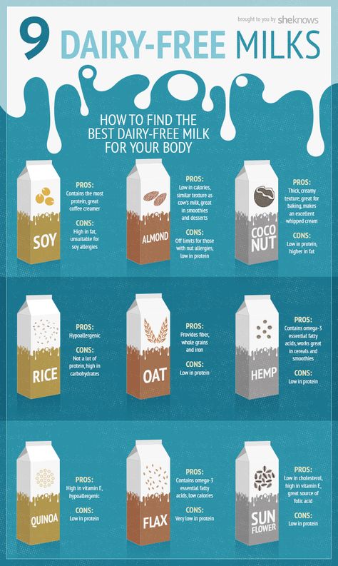 The pros and cons to dairy-free milks will help you pick the best for your body Milk Replacement, Soy Allergy, Yogurt Parfaits, Milk Benefits, Dairy Free Alternatives, Dairy Alternatives, Dairy Free Diet, Vegan Milk, Peanut Butter Oatmeal