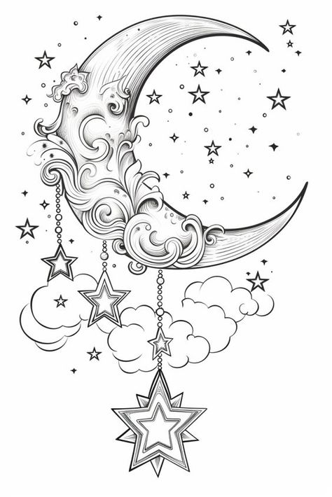 Casino Tattoo, Elephant Coloring, Piece Tattoo, Moon Coloring Pages, Witch Coloring Pages, Adult Coloring Books Printables, Star Coloring Pages, Abstract Coloring Pages, Adult Coloring Designs