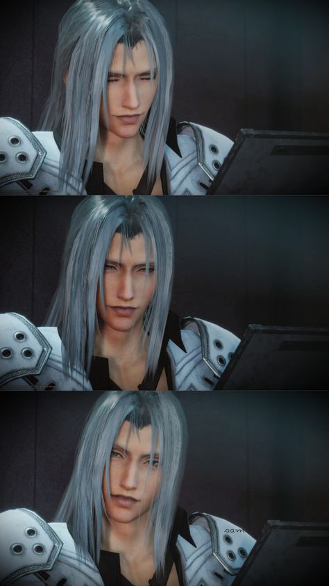 Crisis Core Reunion Sephiroth, Crisis Core Sephiroth, Sephiroth Crisis Core Reunion, Sephiroth Crisis Core, Crisis Core Reunion, Final Fantasy Crisis Core, Man With Long Hair, Final Fantasy Cloud Strife, Final Fantasy Sephiroth