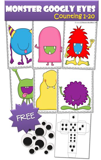 Learn to count with this FREE Monster Googly Eyes Counting Pack. Kids will love the hands on counting activity using kid favorite googly eyes. This is a K5 Activities, Counting Mats, Monster Activities, Counting To 120, Counting To 20, Counting Activity, Monster Theme, Halloween Preschool, Halloween Math