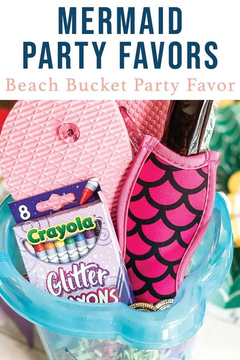 Make a sweet little mermaid party favor with the simple ideas and inspiration from Everyday Party Magazine #Mermaid #KidsPartyIdeas #LittleMermaid Easy Mermaid Party, Birthday Party Gift Bag Ideas, Birthday At The Beach, Mermaid Party Games, Girls Mermaid Party, Mermaid Pirate Party, Mermaid Favor, Little Mermaid Party, Kids Party Ideas