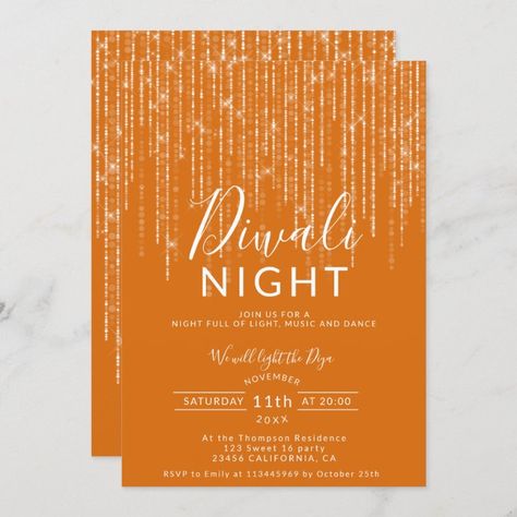 Diwali Invite, Minimalist Invitation, Diwali Party, Invitation Card Template, Fall Wedding Invitations, Festival Of Lights, Sweet 16 Parties, Holiday Party Invitations, Rustic Invitations