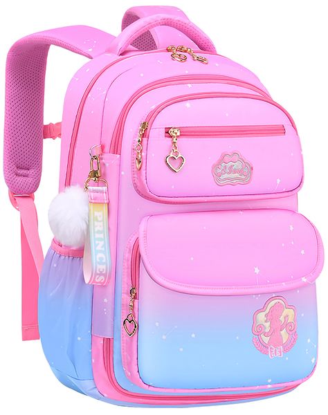 Aursear Pink School Backpacks for Girls, Kids School Bookbag Girls School Bags Gifts - Walmart.com Pink School Bags, Pink Bookbag, Cute School Bags, Stylish School Bags, Sac Diy, School Bookbags, School Bags For Girls, Bags Aesthetic, Pink Backpack