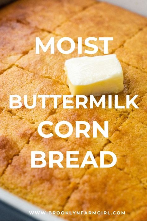 Moist Buttermilk Cornbread Soft Cornbread, Homemade Buttermilk Cornbread, Best Cornbread Recipe, Cornbread Recipe Sweet, Cornbread Recipes, Moist Cornbread, Buttermilk Cornbread, Future Chef, Homemade Bread Recipes Easy