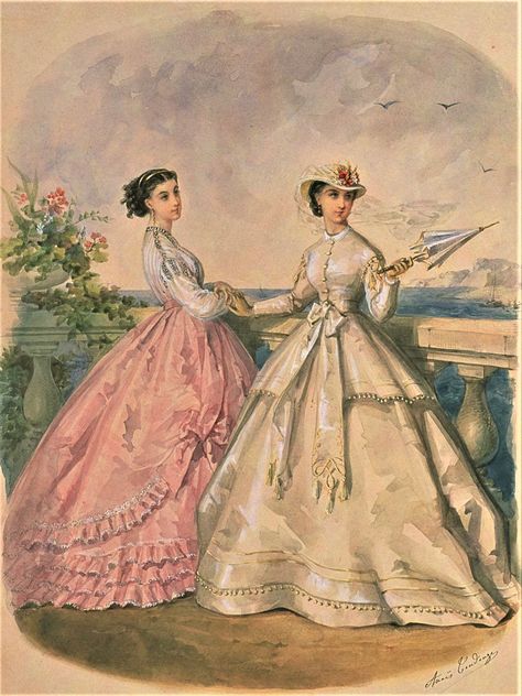 1868 Fashion, 1865 Fashion, Little Women Costumes, Period Dresses, Sapphic Art, 1860s Dresses, Era Victoria, Victorian Era Dresses, 1899 Fashion