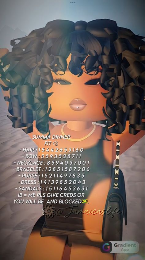 Blocksburg Outfit Codes￼, Pic Code, Dinner Fits, Y2k Hair, Roblox Robux, Black Hair Roblox, Aesthetic Roblox Royale High Outfits, Baddie Fits, Baddie Outfits Ideas