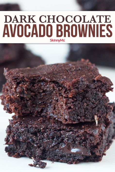 Chocolate Avocado Brownies, Dessert Halloween, Avocado Brownies, Chocolate Avocado, Avocado Chocolate, Avocado Recipes, Healthy Sweets, Chocolate Brownies, Mini Desserts