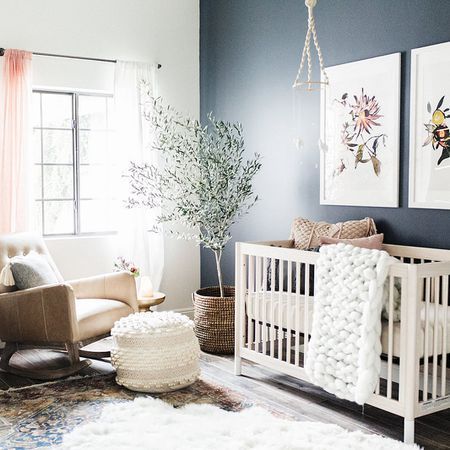 12 Colorful Gender-Neutral Nursery Palettes Gender Neutral Nursery Colors, Neutral Nursery Colors, Gender Neutral Nursery Design, Nursery Design Neutral, Nursery Paint Colors, Gender Neutral Baby Nursery, Baby Nursery Inspiration, Baby Room Neutral, Baby Nursery Neutral