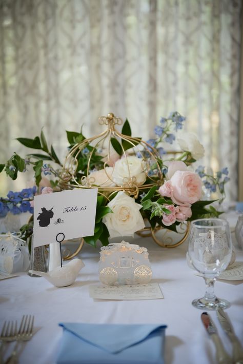 Disney Themed Wedding.  Cinderella Themed Wedding.  Cinderella Table. Cinderella Inspired Birthday Party, Classy Cinderella Wedding, Cinderella Wedding Table Decorations, Rustic Cinderella Wedding, Cinderella Centerpiece Ideas Wedding, Elegant Disney Wedding Centerpieces, Disney Themed Wedding Tables, Cinderella Wedding Favors, Disney Wedding Flowers