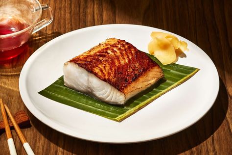 Miso Black Cod is a signature dish at Nobu restaurants around the world. This streamlined miso cod recipe delivers a sweet glaze on silky, luxurious black cod without the two-to-three-day marinade. Nobu Miso Black Cod, Nobu Miso Cod Recipe, Miso Cod Recipe Nobu, Miso Cod Recipe, Black Cod Recipe, Miso Cod, Miso Recipe, Nobu Restaurant, Cod Recipe