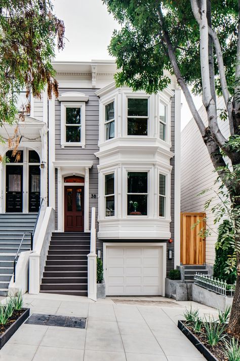 Victorian Floor Plans, San Francisco Victorian, San Francisco Architecture, Brownstone Homes, San Francisco Apartment, Townhouse Exterior, Estate Interior, Classical House, San Francisco Houses