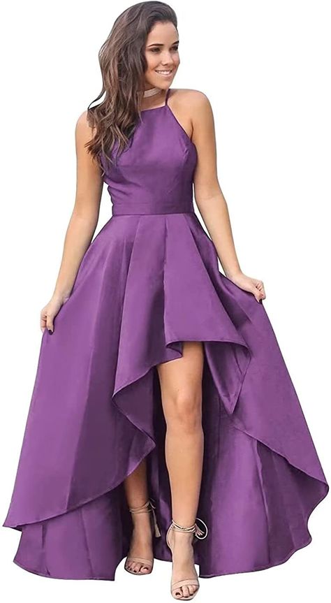 High Low Evening Dresses, High Low Prom Dresses, Dresses For Women, High Low, Evening Dresses, Prom Dresses, Prom, Satin, For Women