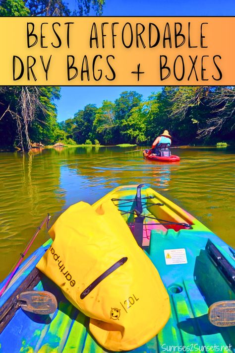 The options I have tried firsthand, the results, and the prices of kayaking dry bags and dry boxes for floating the river. Kayaking Equipment and Kayaking Supplies tested. Check out how these waterproofing options held up. #kayaking #drybag #waterproof Dry Bags Waterproof, Floating The River, Kayak Equipment, River Kayaking, Illinois River, Arkansas Travel, Cave Tours, Kayak Adventures, Wet Bag