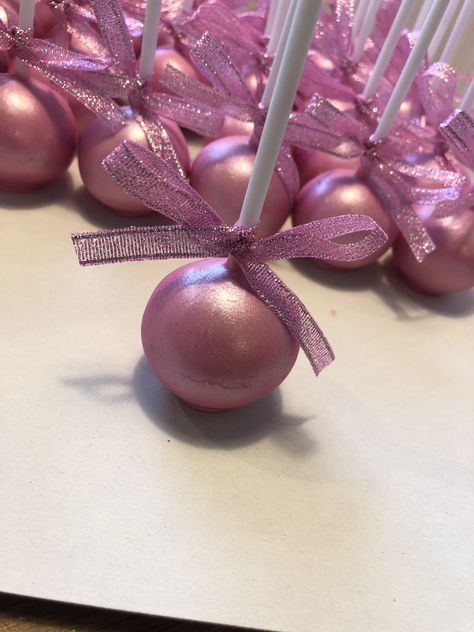 Pink Glitter Cake Pops, Glittery Desserts, Pink Glitter Cake, Glitter Cake Pops, Pink Cake Pops, Bridal Shower Cake, Glitter Cake, Pink Cake, Metallic Pink