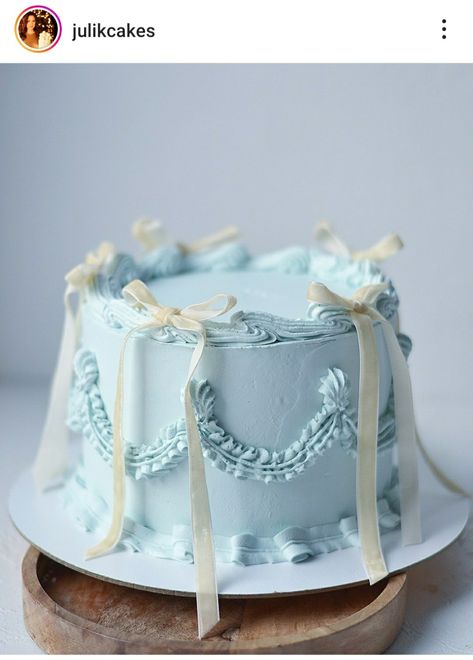 White And Blue Cake Design Birthday, Pastel Blue Baby Shower Ideas, Sky Birthday Cake, Bow Tie Cake, Cloud Baby Shower Theme, Blue Birthday Cakes, Bow Cakes, Cute Birthday Ideas, Custom Birthday Cakes