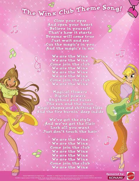 Winx club season 1 4kids opening Winx Club Songs, Winx Club Quotes, The Winx Club, 2000 Aesthetic, Club Quote, Stella Winx, Fairy Photoshoot, Las Winx, 8. Mart