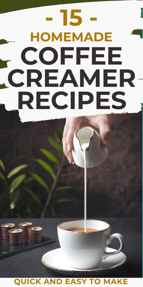 Flavored Coffee Creamer Recipes, Paleo Coffee Creamer, Coffee Creamer Recipes, Almond Milk Coffee Creamer, Pumpkin Coffee Creamer, Almond Milk Creamer, Vegan Coffee Creamer, Homemade Coffee Creamer Recipe, Diy Coffee Creamer