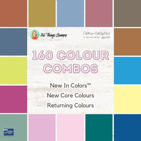 Stampin Up Color Refresh Colour combinations 2023 Colours That Go Together, Colour Combos, Card Techniques, Stamping Up Cards, Colour Combinations, Card Sketches, Card Inspiration, Soft And Gentle, Get Excited