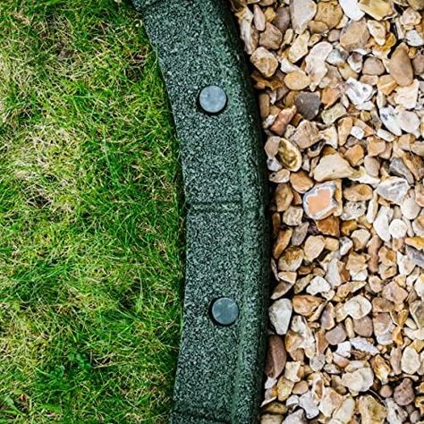 FlexiBorder - Lawn Edging - Flexible Garden Edging Border for Grass Lawns - Pathways - Raised Borders - Artificial Grass - Black - 6 x 1m Lengths : Amazon.co.uk: Garden Raised Borders, Brick Border, Wood Edging, Curved Bed, Uk Weather, Lawn Edging, Garden Edging, Garden Borders, Back Gardens