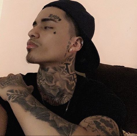 Eyebrow Tattoo Men, Boy Neck Tattoos, 444 Neck Tattoo, Throat Tattoo Men, Mens Neck Tattoos, Face Tattoo Men, Neck Tattoos Men, Neck And Throat Tattoos Men, Full Neck Tattoos