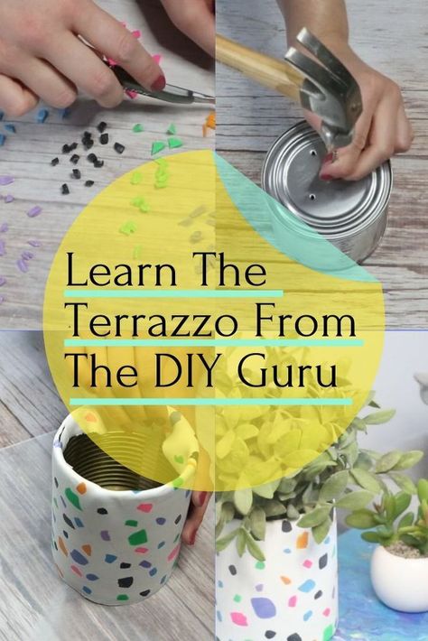 Diy Terrazzo, Farmhouse Style Wreath, Container Garden Design, Clay Clay, Scrap Material, Polymer Clay Diy, Diy Trends, Upcycled Crafts, Mason Jar Crafts