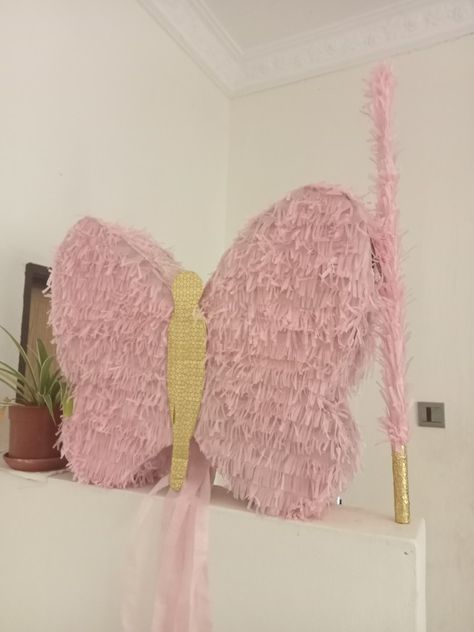 Fairy First Birthday Pinata, Fairy Theme Pinata, Fairy Piñata, Fairy Pinata, Butterfly Pinata, Summer Backyard Parties, Bd Ideas, Birthday Pinata, Butterfly Birthday Cakes