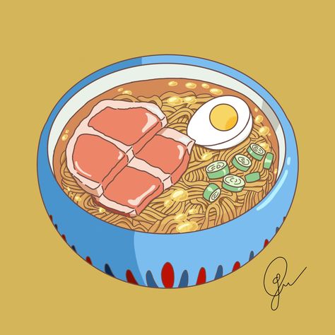 Potato art on Twitter: "Ramen✨ #art #ghibli… " Potato Art, Ramen Art, Cute Drawing, Miyazaki, Food Illustrations, Studio Ghibli, Digital Illustration, Ramen, Cute Drawings