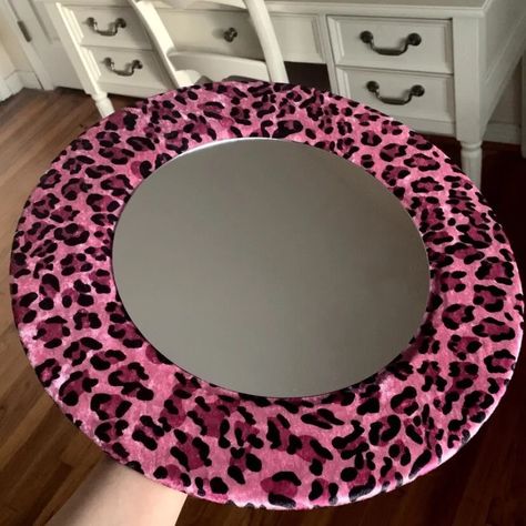 Vanity Tray w/ Mirror Leopard Print Home Y2K Gifts Bratz Dolls Pink Room Decor | eBay Y2k Decorations Room, 2000s Aesthetic Room Decor, Cheetah Home Decor, Things To Get At 5 Below, Barbie Core Decor, Iconic Room Decor, Mcbling Vanity, Y2k Diy Room Decor, Cheetah Print Room Decor