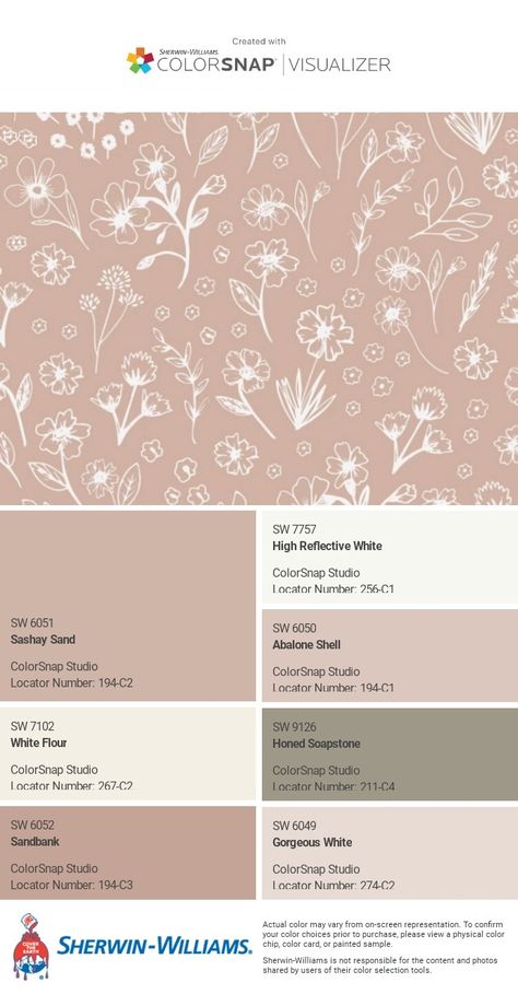 Vintage Charm Paint Color, Sherwin Williams Neutral Pink Colors, Sashay Sand Sherwin Williams Nursery, Abalone Shell Color Palette, Rose Color Bathroom, Sherwin Williams Blush Colors, Sherwin Williams Pink And Green, Sherwin Williams Neutral Pink, Dusty Pink Paint Color Sherwin Williams