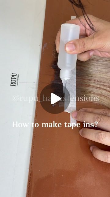 Hair Factory | Vlight | Genius Weft | Invisible Tapes on Instagram: "How to make tape ins? . . . #tapeinextensions #tapehairextensions #tapeextensions #hairtutorials #hairtutorialvideo #lasvegashairstylist #maneaddicts #redkinshadeseq #thebtcteam #saloncentric #salonbusiness #foilyage #brunettebalayage #brunettehair #showmethebalayage #hairreels #haireducation" How To Reuse Tape In Hair Extensions, How To Make Tape In Hair Extensions, Hair Styles With Tape In Hair Extensions, Invisible Tape In Hair Extensions, Tape In Extensions Placement Guide, Tape In Hair Extensions Placement, Diy Tape In Hair Extensions, Free Hairstyles, Invisible Hair Extensions