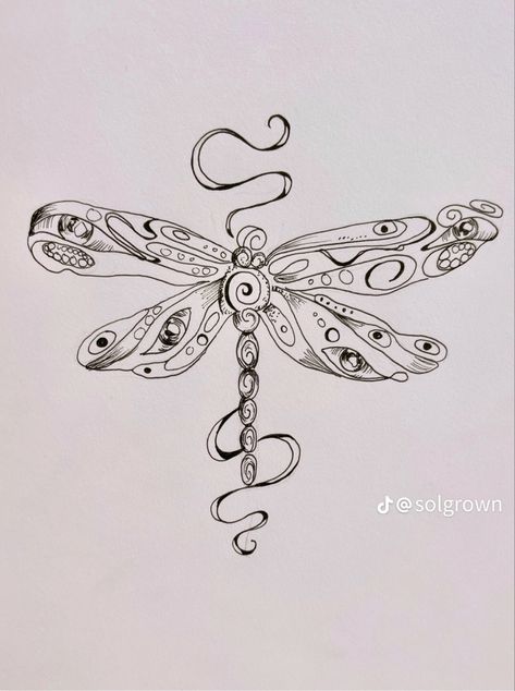 Swirly Tattoo, Underarm Tattoo, Gothic Tattoos, Moth Tattoo Design, Dragonfly Drawing, Artsy Tattoos, Flying Tattoo, Traditional Tattoo Sleeve, Small Pretty Tattoos