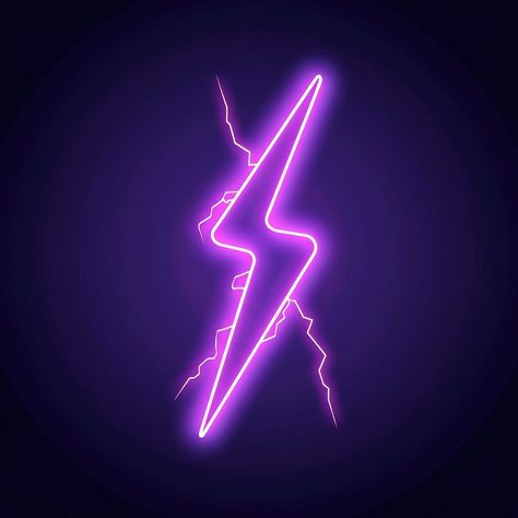 Lightning icon neon thunderstorm astronomy. | free image by rawpixel.com / Ake Anime Abilities, Pink Thunder, Purple Thunder, Neon Lightning Bolt, Pink Lightning Bolt, Pink Lightning, Lightning Logo, Purple Lightning, Neon Purple