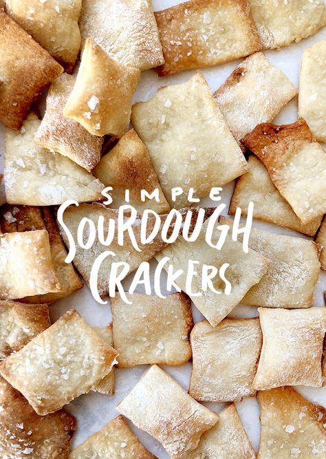 Sourdough Crackers Recipe - Quick and Easy Snack To Make! Sourdough Crackers, Simple Sourdough, Dough Starter, Sourdough Starter Discard Recipe, Crackers Recipe, Bread Starter, Homemade Sourdough, Sourdough Starter Recipe, Homemade Crackers