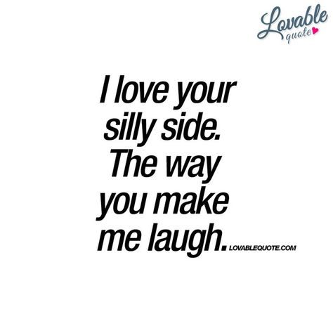 My hubby makes me giggle!! Love that we can laugh and joke and be silly together!! 😍🤣 Laughing Together Quotes Relationships, Silly Love Quotes, Silly Love, Alecia Beth Moore, Silly Quotes, Laugh Meme, Laughing Quotes, You Make Me Laugh, I Love Your