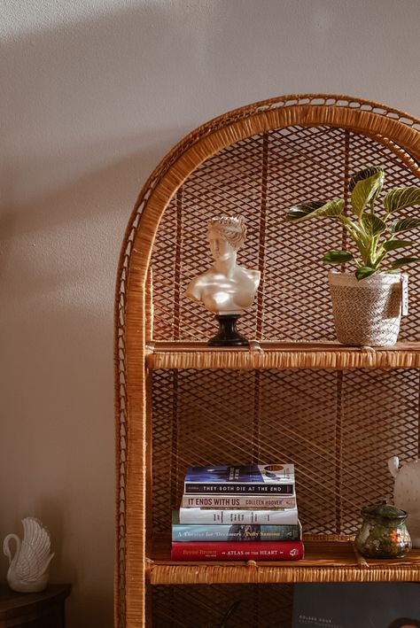 Bathroom shelf styling