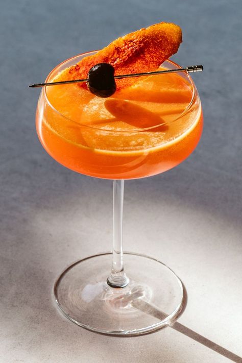 Blood Orange Cocktail, Orange Margarita, Blood Orange Margarita, Orange Cocktail, Whisky Cocktails, Orange Cocktails, Cherry Liqueur, Blood Orange Juice, Cocktails To Try