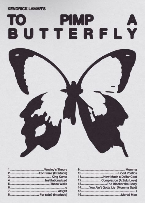 Concert Design, To Pimp A Butterfly, Me Poster, Bedroom Wall Collage, Butterfly Poster, Vintage Poster Design, Music Poster Design, Dorm Posters, Poster Room