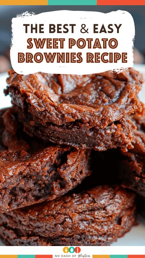 Easy Sweet Potato Brownies Recipe Best Sweet Potato Brownies, Healthy Brownie Recipe Sweet Potatoe, Tasty Sweet Potato Recipes, Sweet Potato Brownies Healthy Easy, Sweet Potato Banana Brownies, Recipes That Use Sweet Potatoes, Foods With Sweet Potato, Brownies Made With Sweet Potatoes, Baked Sweet Potato Ideas