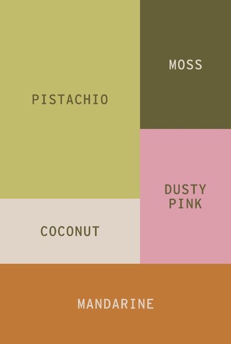 Peach Purple Green Color Palette, Colors That Go With Fushia Pink, Print Colour Palette, Pink Green Orange Brown Color Palette, Orange Green And Pink Room, Pink And Orange Brand Identity, Orange And Cream Color Palette, Color Palette Four Colors, Sweets Color Palette