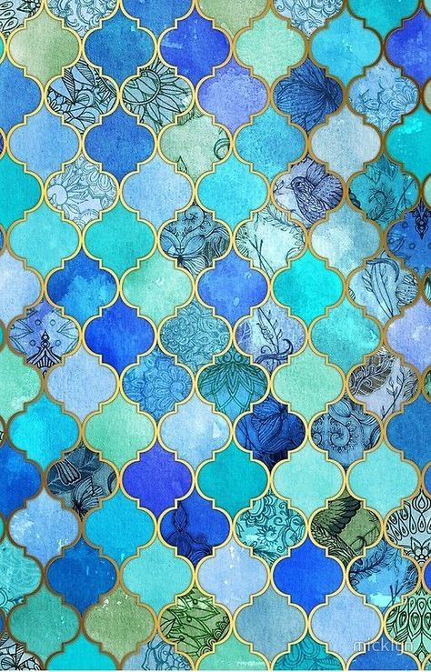 blues Dekorasi Maroko, Moroccan Tile Pattern, Motif Arabesque, Moroccan Tiles Pattern, Wallpaper Disney, Wallpaper Tumblr, Moroccan Tiles, Moroccan Tile, Tile Pattern