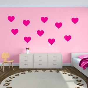 College Dorm Wall Decor Blog Post College Dorm Wall Decor, Dorm Room Essentials List, Pink Accent Walls, Princess Room Decor, Romantic Room Decoration, Heart Wall Decal, Dorm Room Hacks, Dorm Room Walls, Dorm Wall Decor