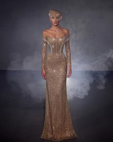 All Posts • Instagram Luxury Gold Sequin Dress With Contrast Detail, Luxury Off-shoulder Glamorous Sequin Dress, Glamorous Gold Hand-embellished Gown, Sadek Majed, Luxury Full-length Sequined Maxi Dress, Zuhair Murad Gold Gown, Dress With Long Sleeves, Crystal Shapes, Gold Dress