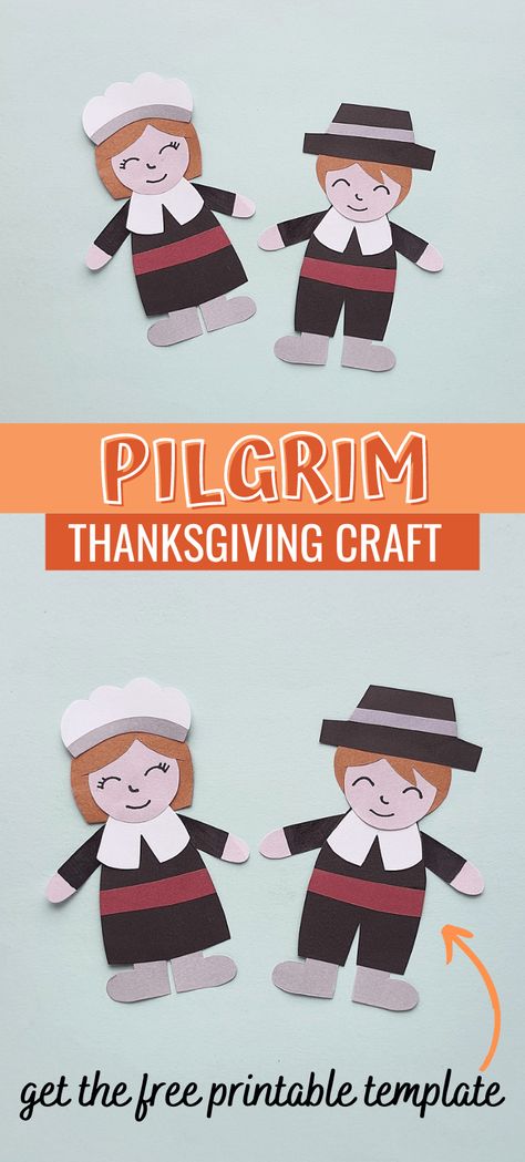 Pilgrims Crafts For Toddlers, Pilgrim Crafts Preschool, Pilgrim Crafts For Kids, Pilgrims Preschool, Thanksgiving Sunday School Lesson, Christian Thanksgiving Crafts, Craft For Thanksgiving, Thanksgiving Stem Activities, Pilgrim Crafts