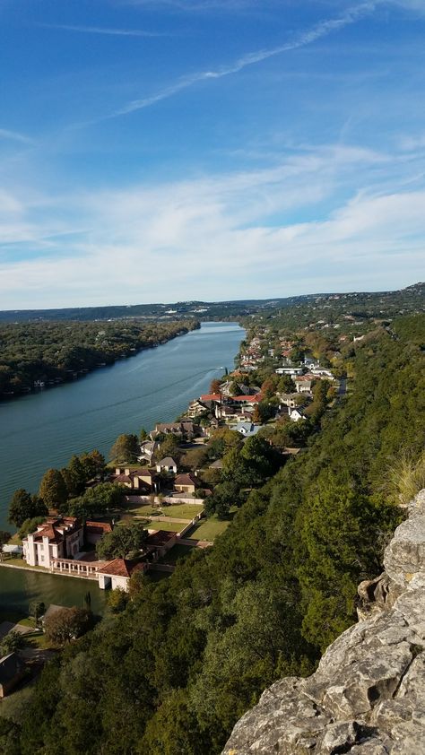 View from Mt . Bonnell,  Austin, Tx. Mt Bonnell Austin, Mount Bonnell Austin, Michael Roberts, Ut Austin, Texas Travel, Austin Texas, Austin Tx, Travel Destinations, Austin